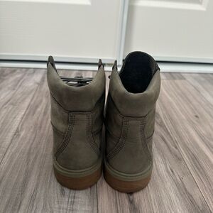 Timberland Olive Green Leather Boots